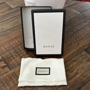Gucci White and Black Box with Dust Bag